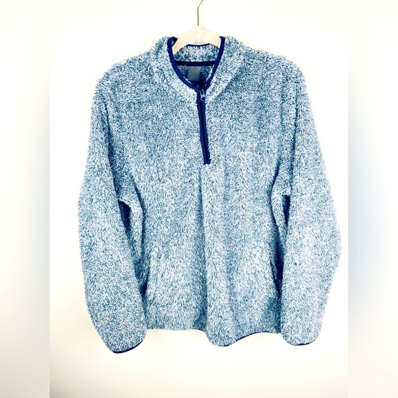 St. John's Bay Blue Fleece Jacket - Picture 2 of 6